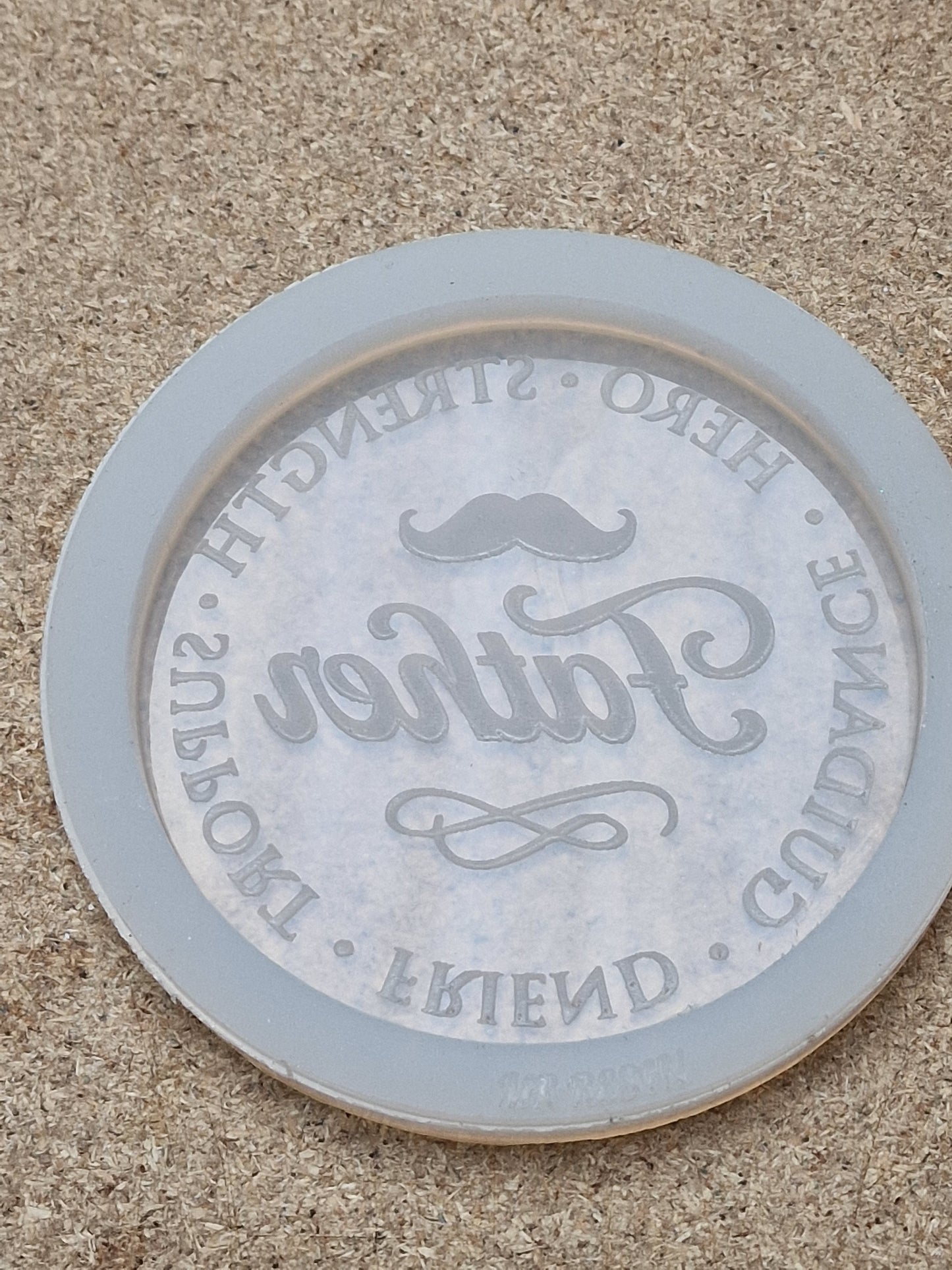 10cm/100mm Father Coaster Silicone Mould