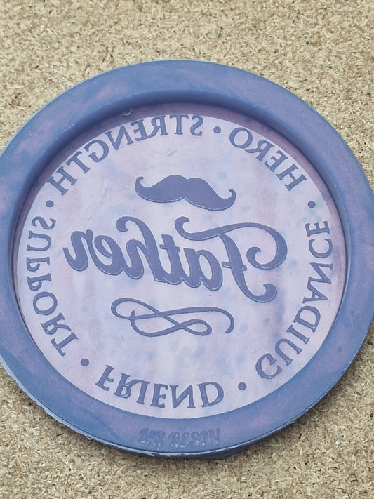 10cm/100mm Father Coaster Silicone Mould