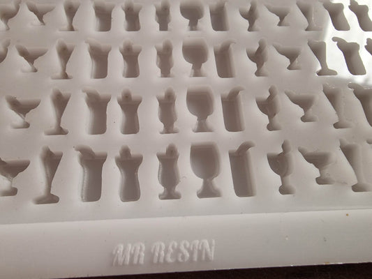 Cocktail Glasses Scoop / Scoopies / Scoopy / Tiny Melts Silicone Mould