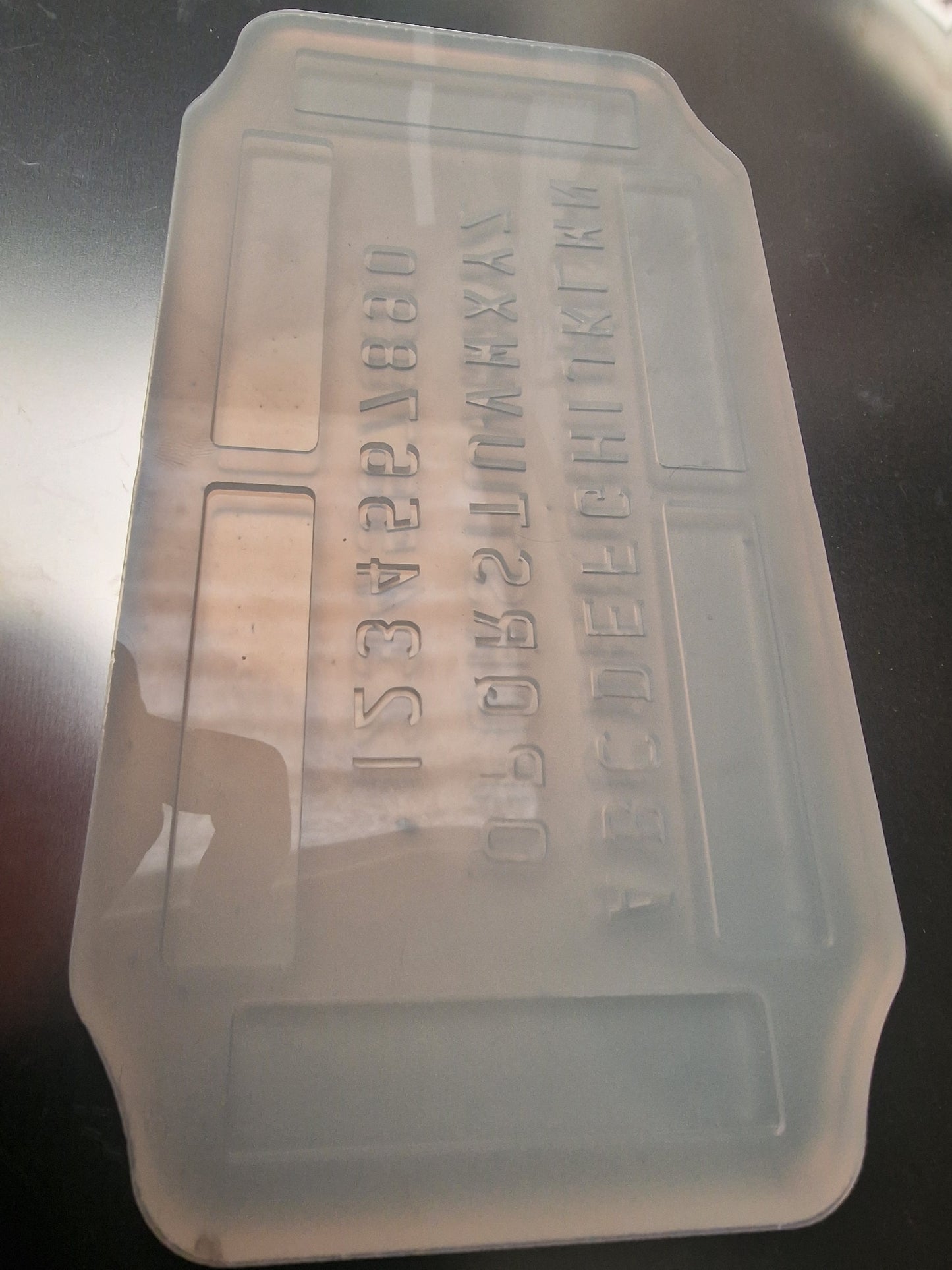 Numberplate mould