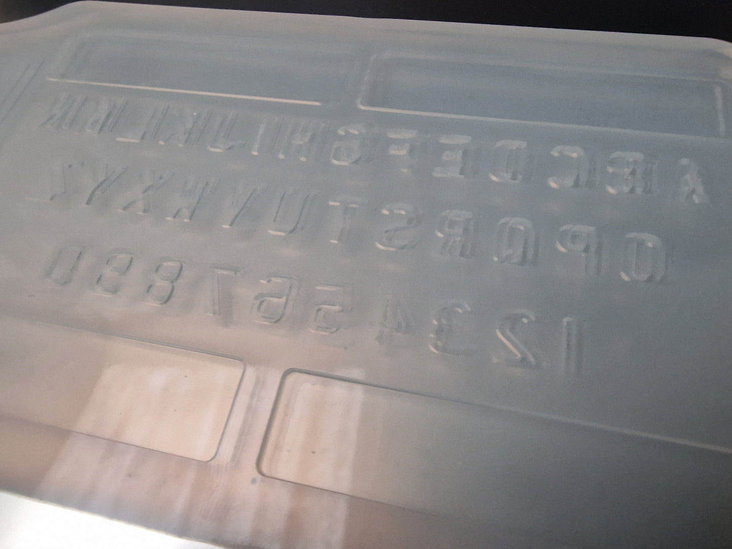 Numberplate mould
