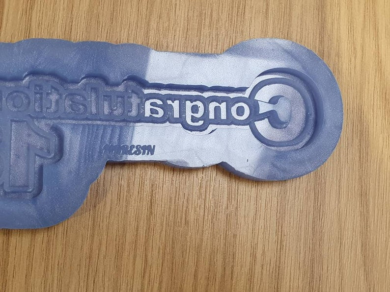 18th Birthday Congratulations Key Keyring Silicone Mould