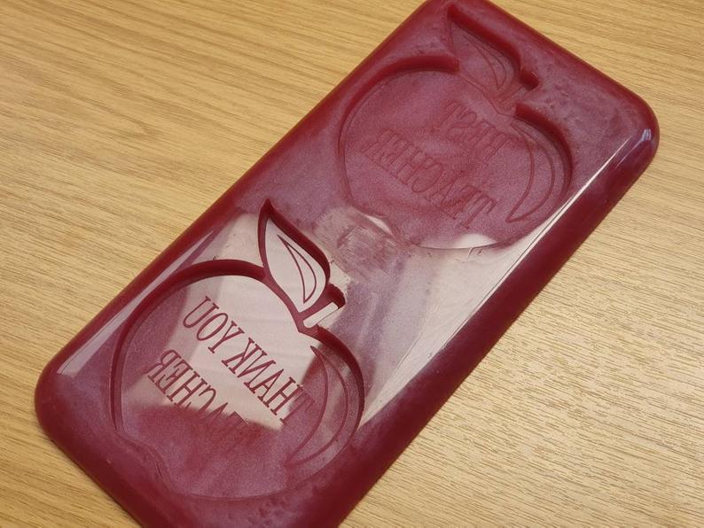 Best Teacher / Thank You Teacher Apple Double Mould