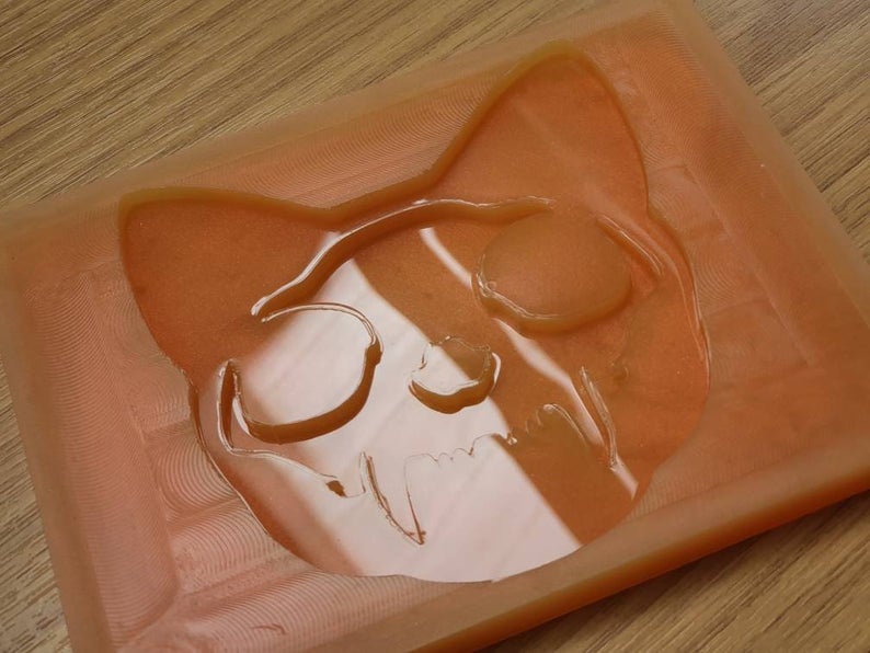 Cat Head Skull Silicone Mould