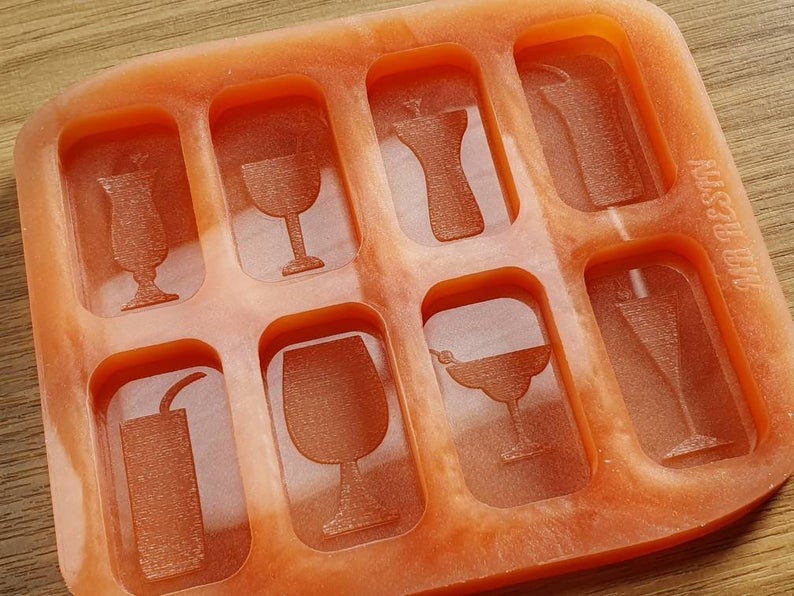 Cocktail Glasses Wax Melt Silicone Moulds - HB Style Size