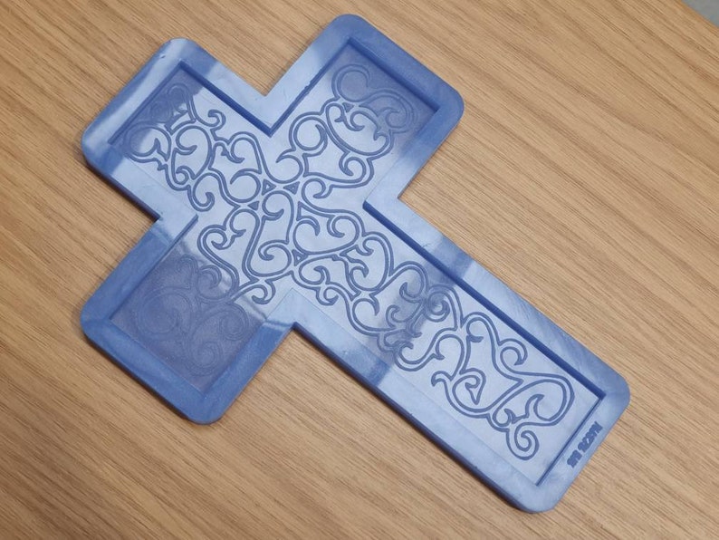 Decorative Cross Plaque Wall Hanging Silicone Mould