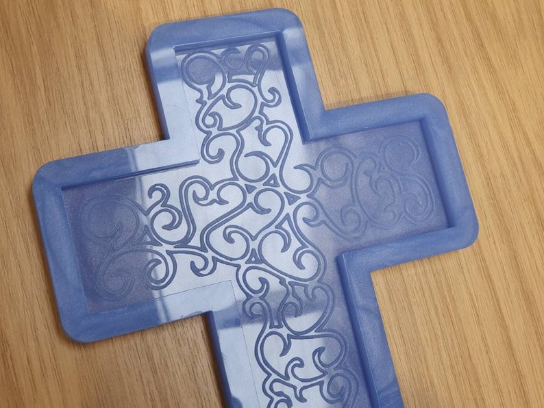 Decorative Cross Plaque Wall Hanging Silicone Mould