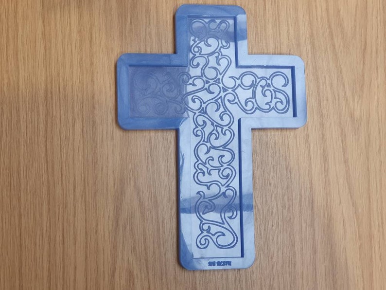 Decorative Cross Plaque Wall Hanging Silicone Mould