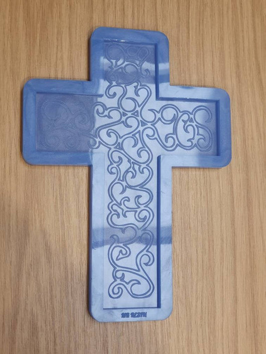 Decorative Cross Plaque Wall Hanging Silicone Mould