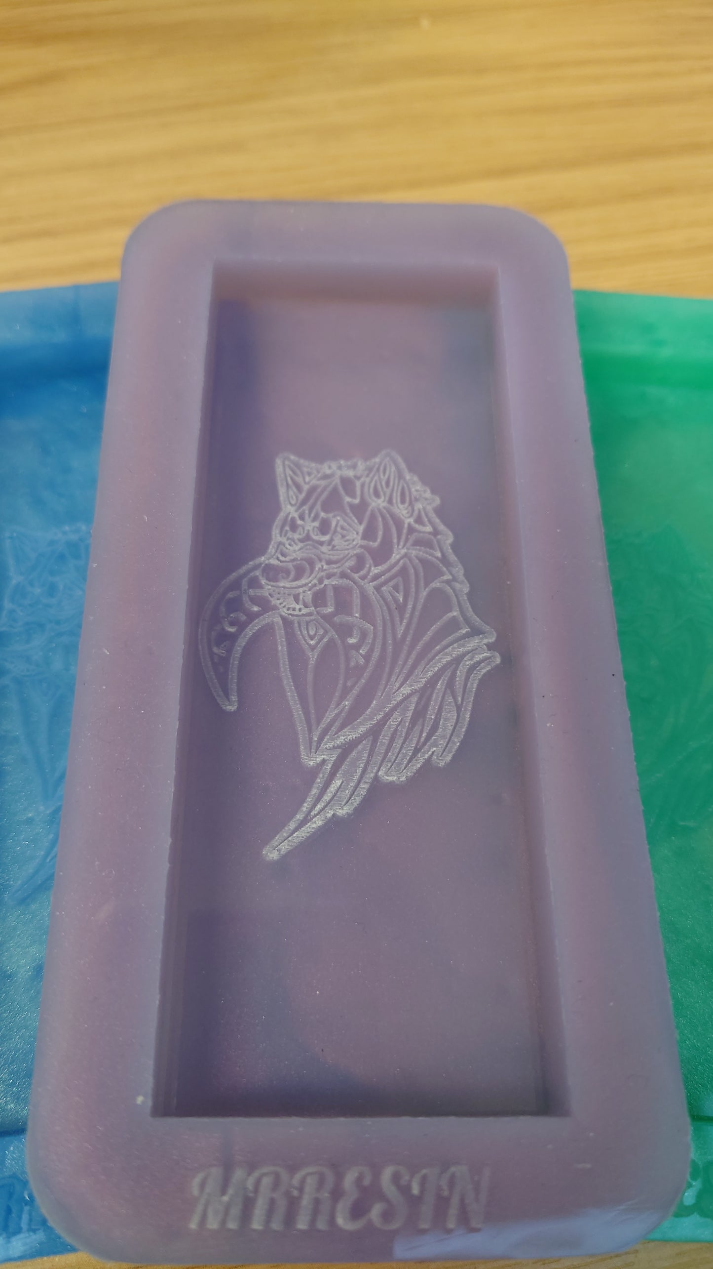 Tribal Wolves Wax Bar Silicone Mould