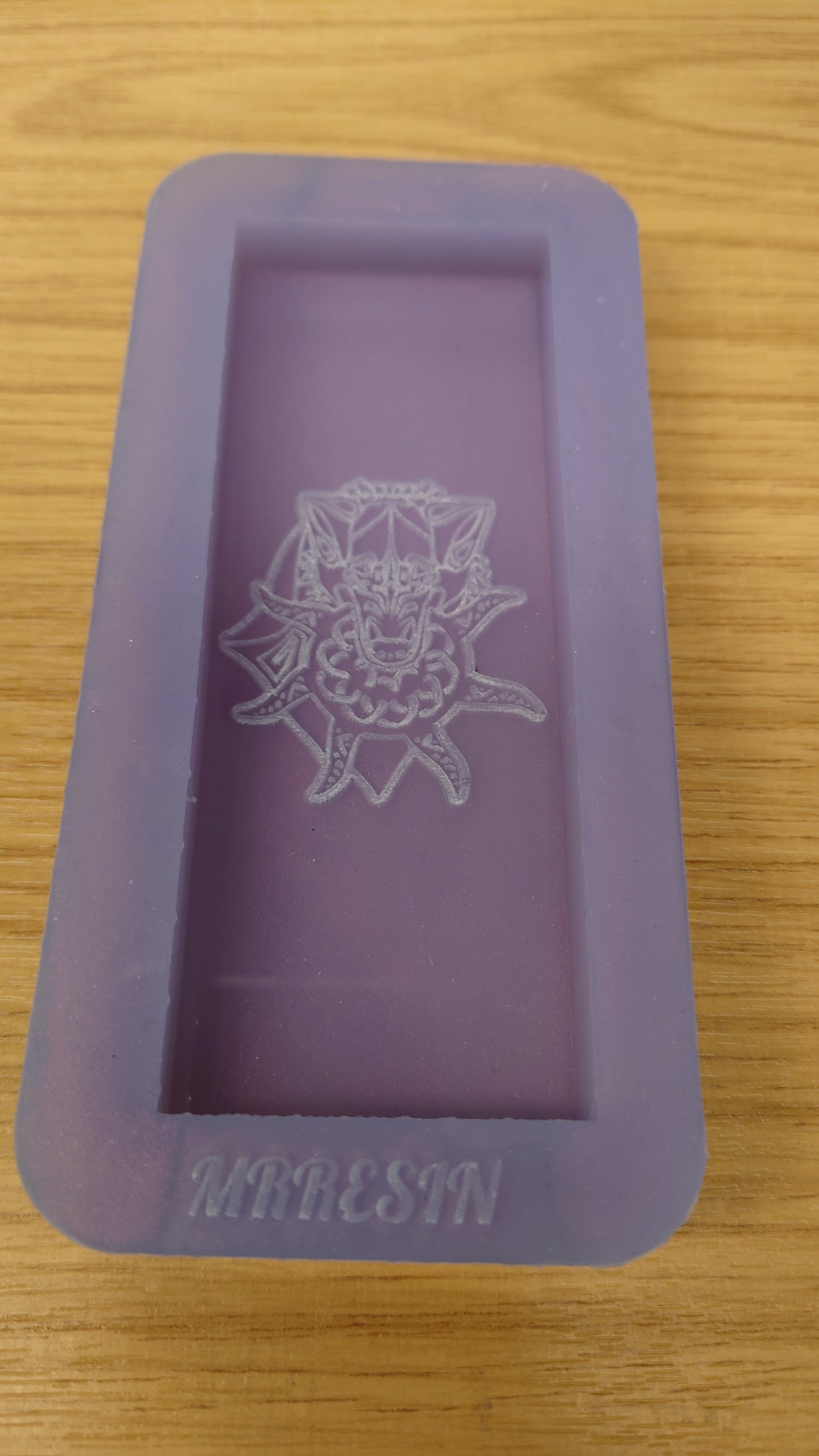 Tribal Wolves Wax Bar Silicone Mould
