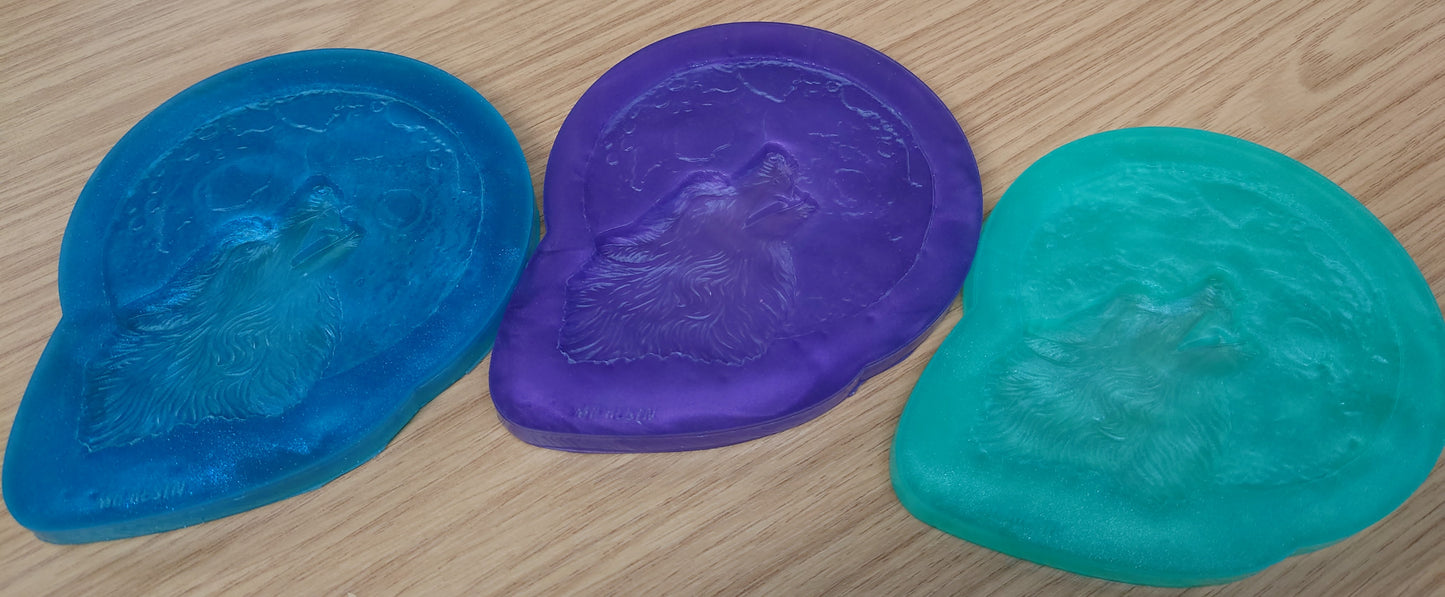 Wolf with Moon Silicone Mould