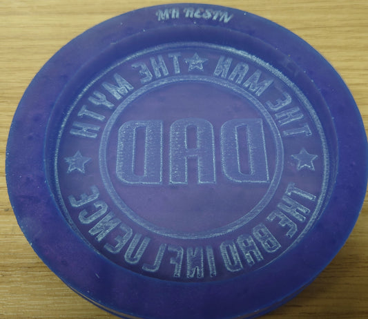 Dad: The Man, The Legend, The Bad Influence Coaster Silicone Mould