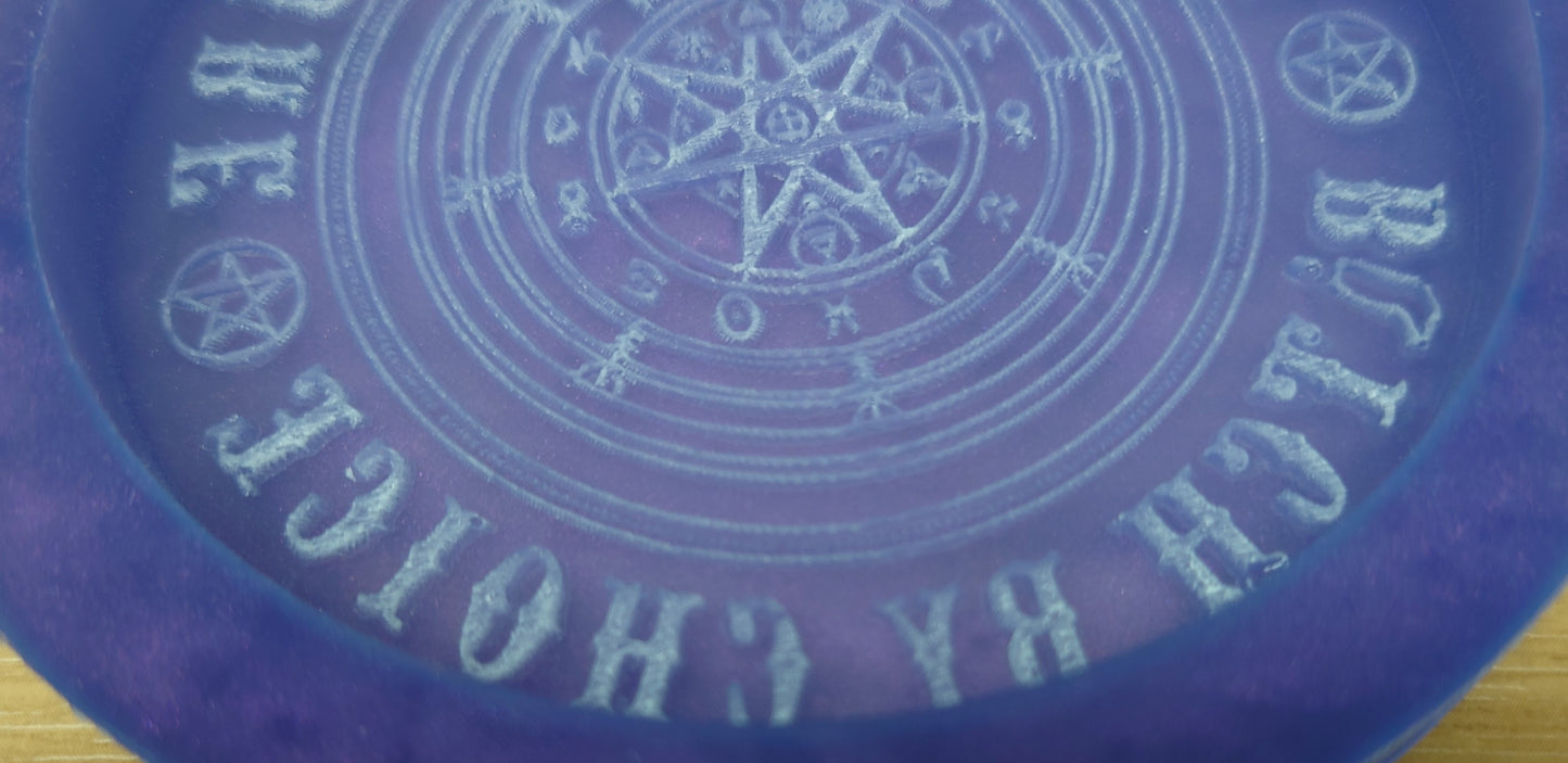 Bitch by Choice, Witch by Nature Coaster Silicone Mould