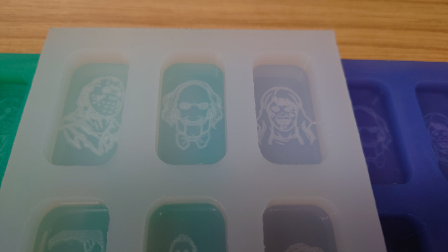 Horror / Halloween Characters HB Style Wax Melt Silicone Mould