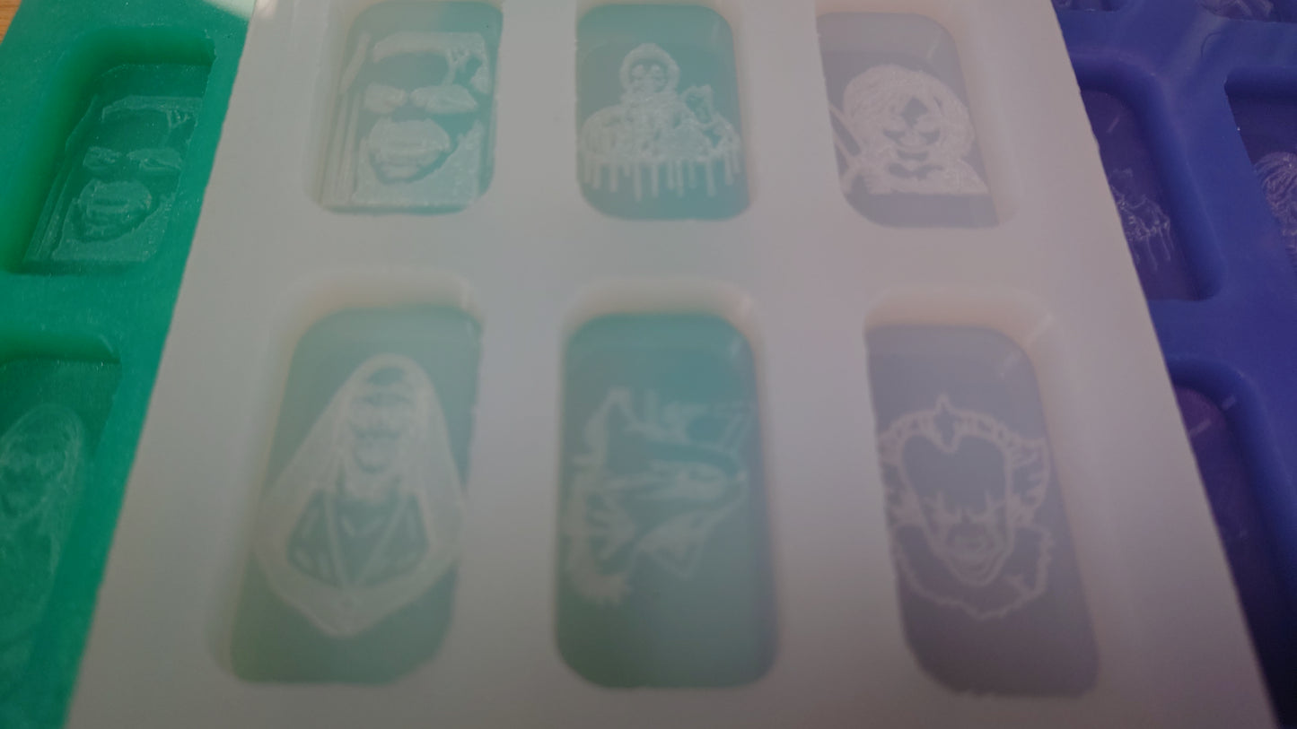 Horror / Halloween Characters HB Style Wax Melt Silicone Mould