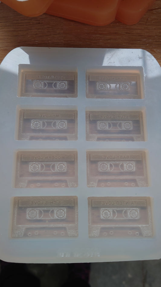 Cassette Tape: Love Songs: Wax Melts Silicone Mould