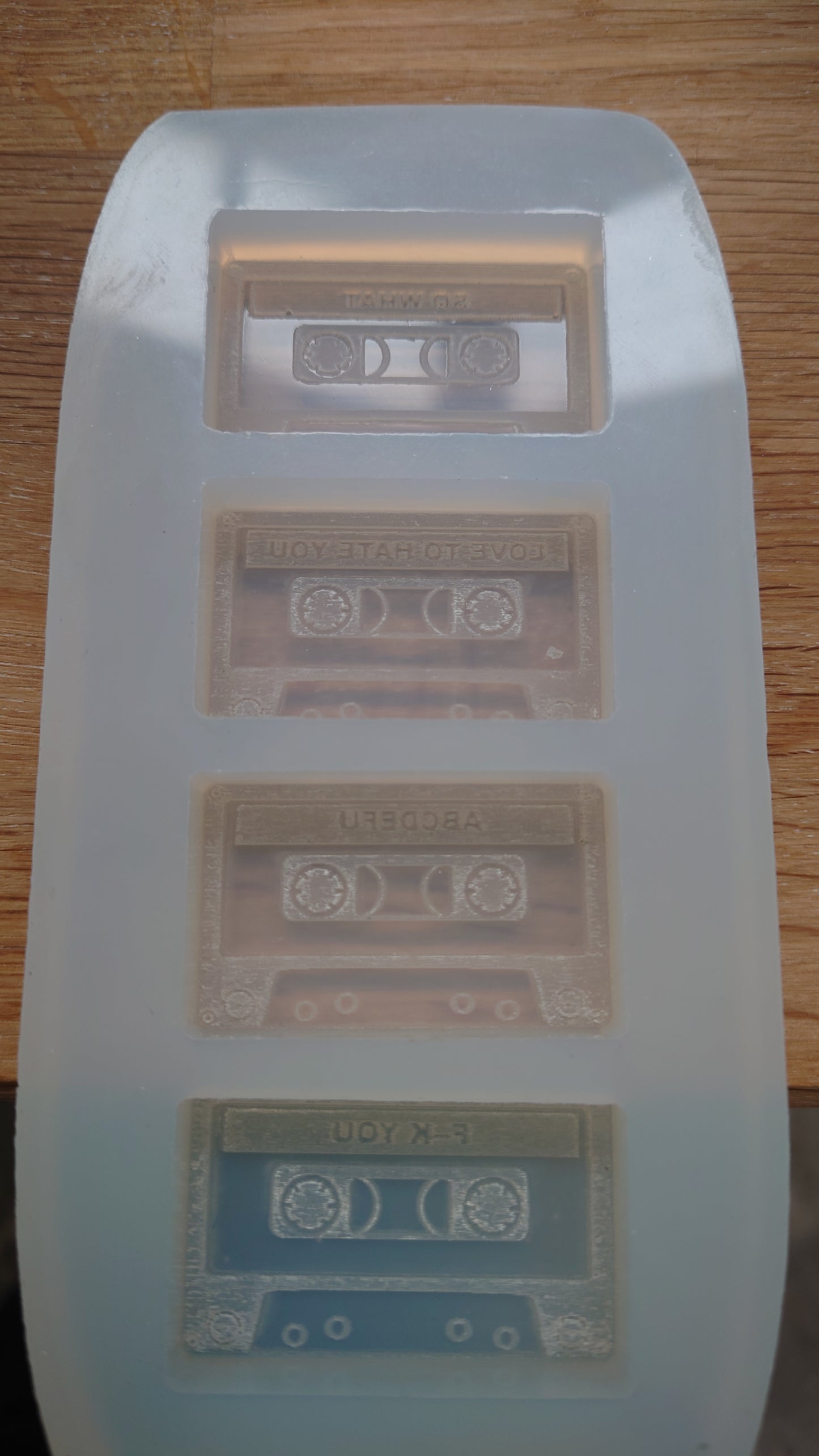 Cassette Tape: Non Love Songs HB Style Wax Melt Silicone Mould