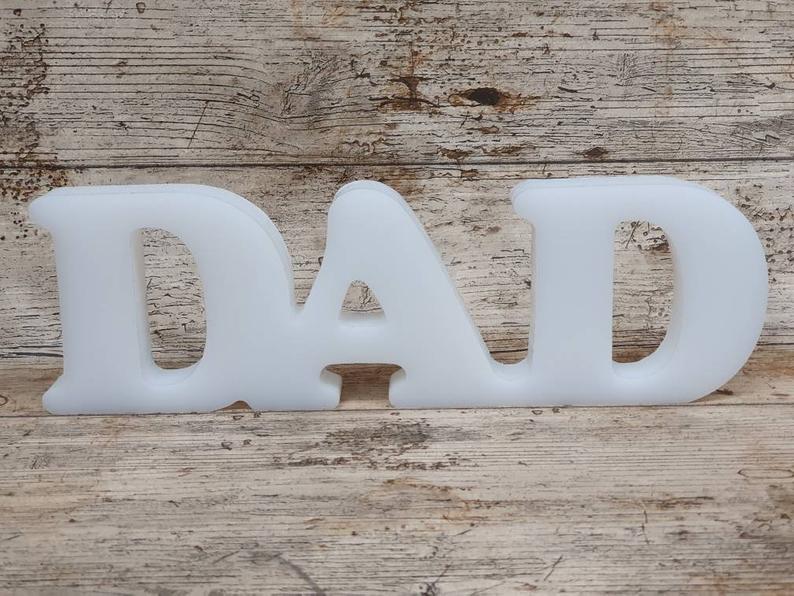 Mum or / and Dad Freestanding Word Silicone Mould