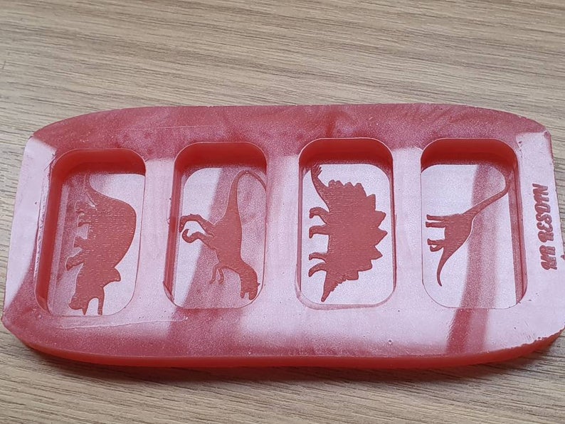 Dinosaur Wax Melt / Keyring Silicone Mould - HB Style Size