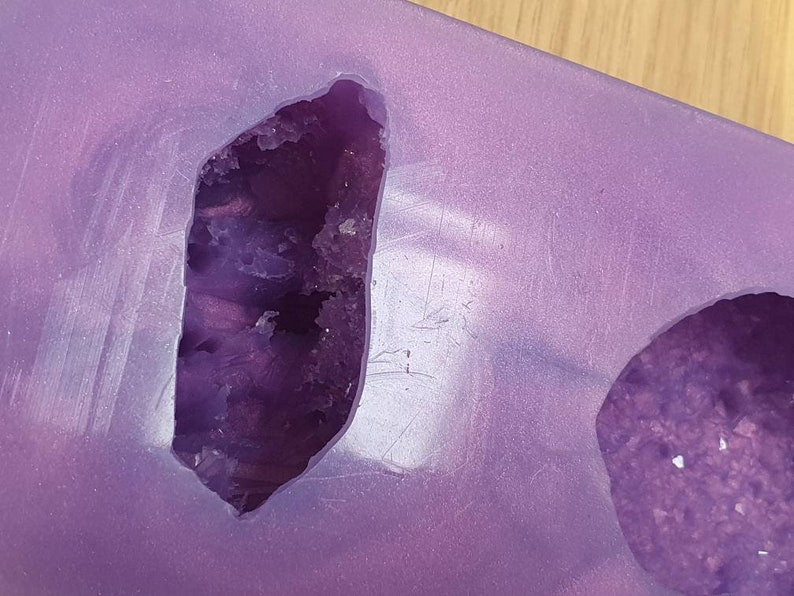 Double Crystal Heart Cluster Keepsake Silicone Mould