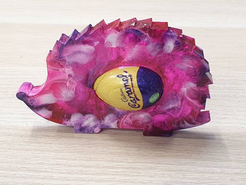 Freestanding "Egghog" Hedgehog Egg Holder Silicone Mould