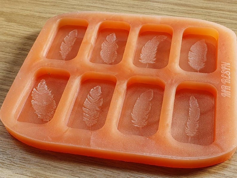 Feather Wax Melts / Keyring Silicone Mould - HB Style Size