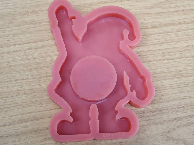 Freestanding Father Christmas / Santa Chocolate Orange Holder Silicone Mould