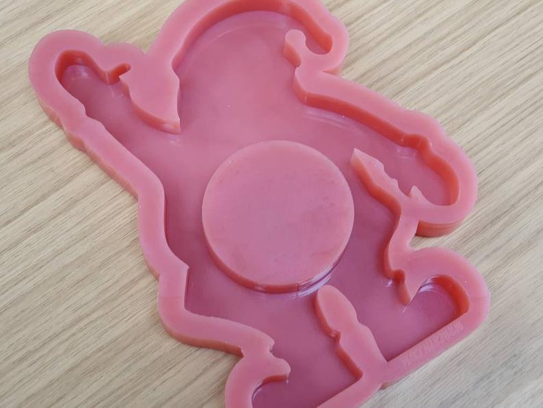 Freestanding Father Christmas / Santa Chocolate Orange Holder Silicone Mould