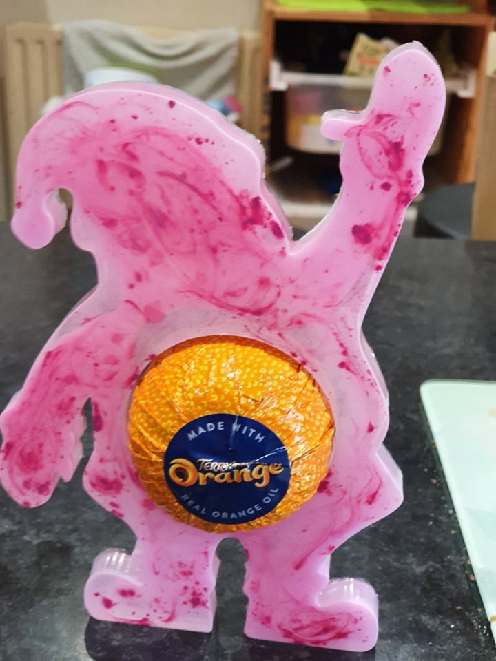Freestanding Father Christmas / Santa Chocolate Orange Holder Silicone Mould