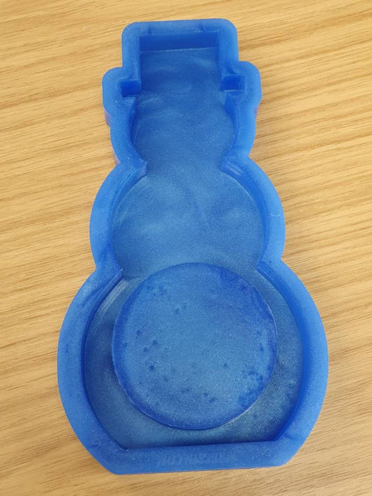 Freestanding Christmas Snowman Chocolate Orange Holder Silicone Mould