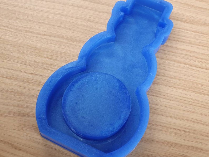 Freestanding Christmas Snowman Chocolate Orange Holder Silicone Mould