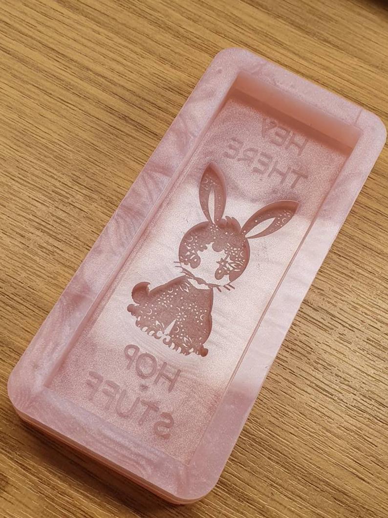 Hey There Hop Stuff Rabbit Wax Bar Silicone Mould