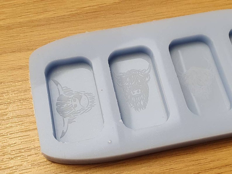Highland Cow Wax Melt Silicone Mould - HB Style Size