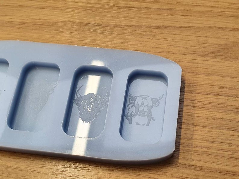 Highland Cow Wax Melt Silicone Mould - HB Style Size