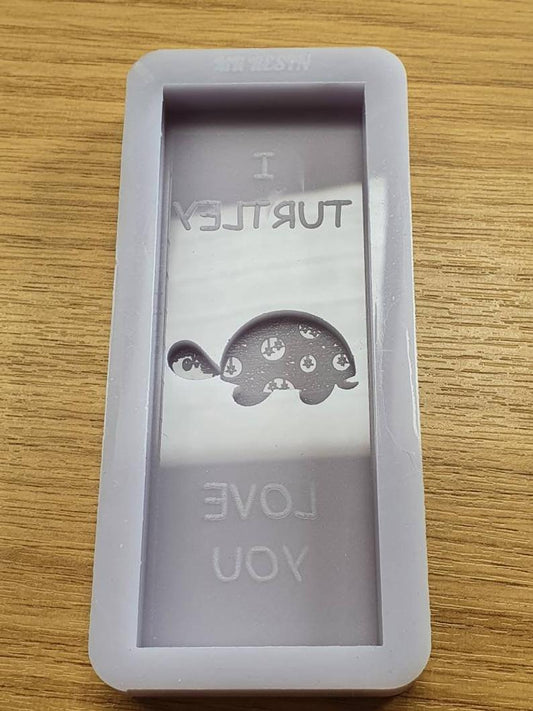 I Turtley Love You Turtle Wax Bar Silicone Mould