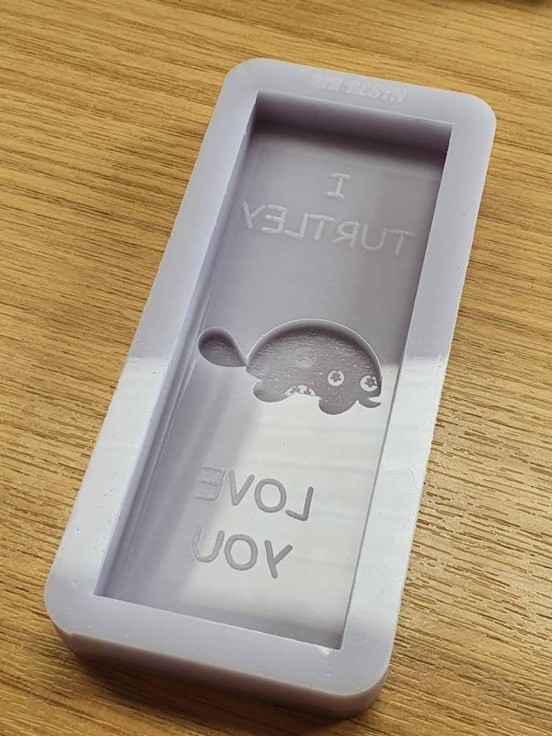 I Turtley Love You Turtle Wax Bar Silicone Mould