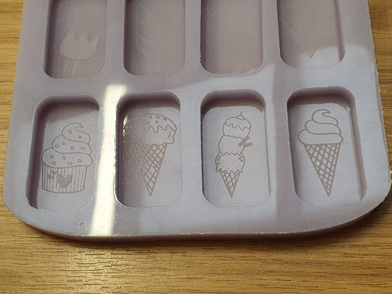 Ice Cream Wax Melt Silicone Moulds - HB Style Size