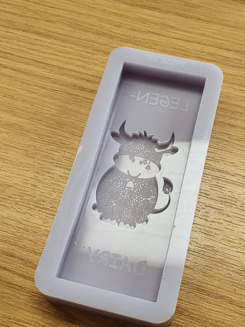 Legen-Dairy Cow Wax Bar Silicone Mould