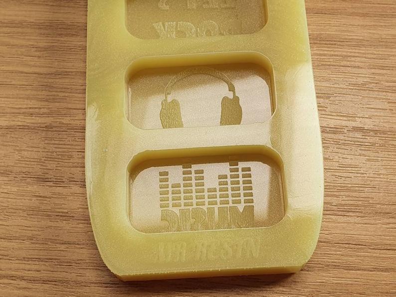 Let's Rock Music Wax Melt Silicone Mould - HB Style Size