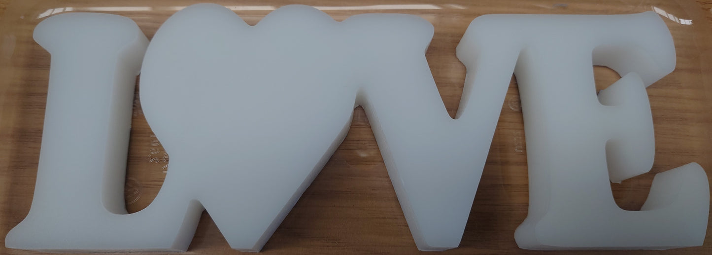 Love Freestanding Word Silicone Mould
