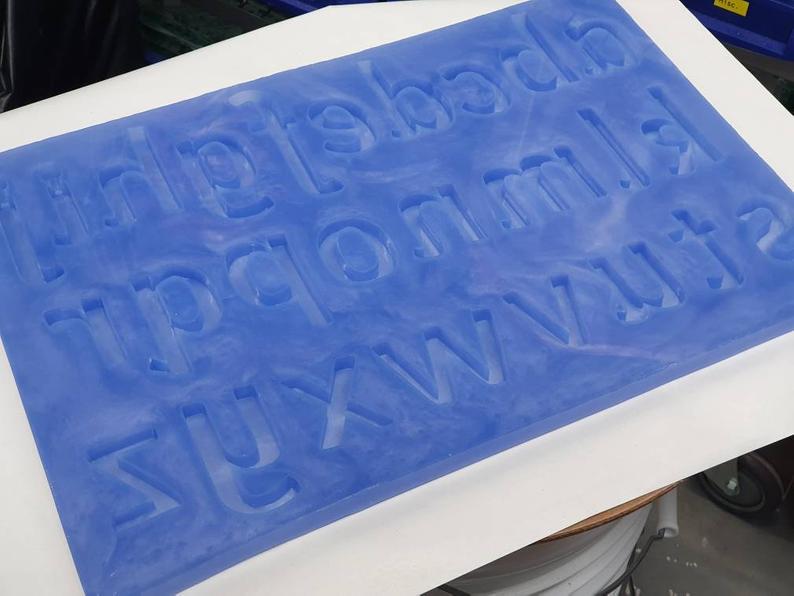 Lowercase Alphabet Silicone Mould