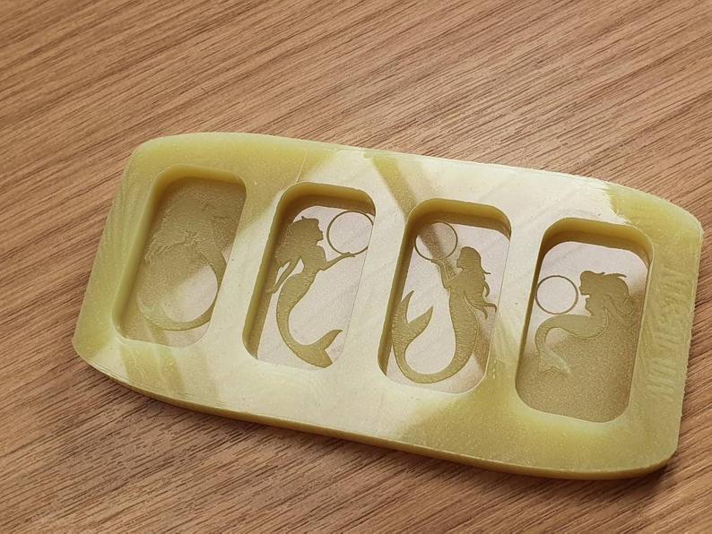 Mermaid Wax Melt Silicone Mould - HB Style Size