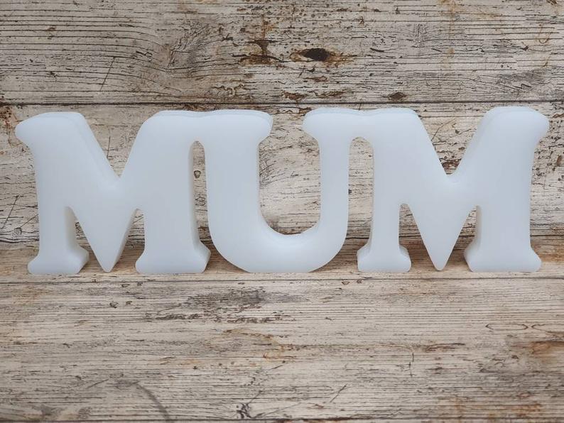 Mum or / and Dad Freestanding Word Silicone Mould