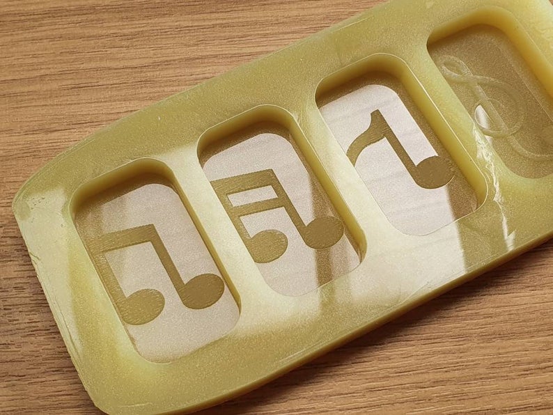 Musical Notes Wax Melt Silicone Mould - HB Style Size