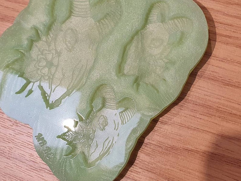 Sheep / Ram Floral Earring and Pendant Silicone Mould
