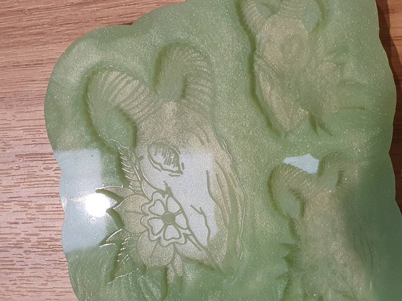 Sheep / Ram Floral Earring and Pendant Silicone Mould