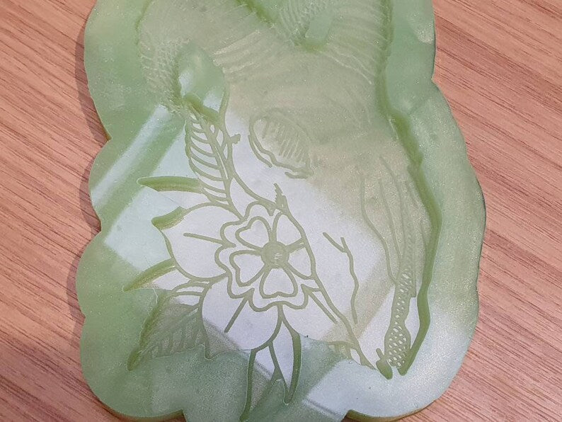 Sheep / Ram Skull Floral Wall Hanging Silicone Mould