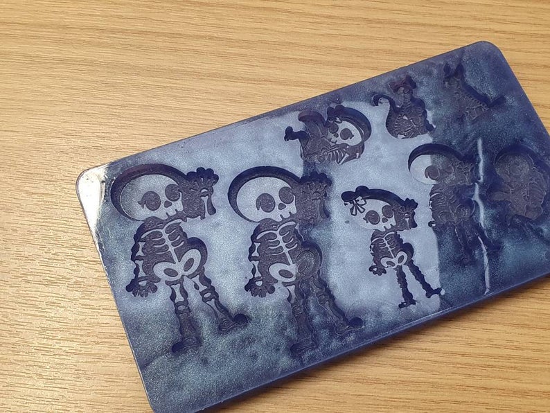 Skeleton Horror Halloween Family Silicone Mould