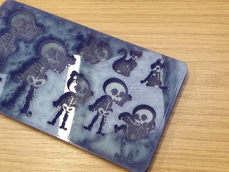 Skeleton Horror Halloween Family Silicone Mould